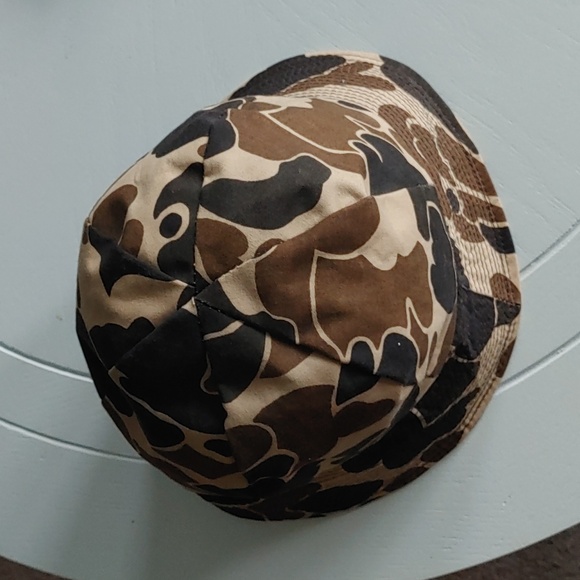 Vintage Camouflage Bucket Hat - Brown and Black - Picture 5 of 5